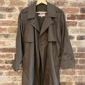Vintage Olive Green Trench
